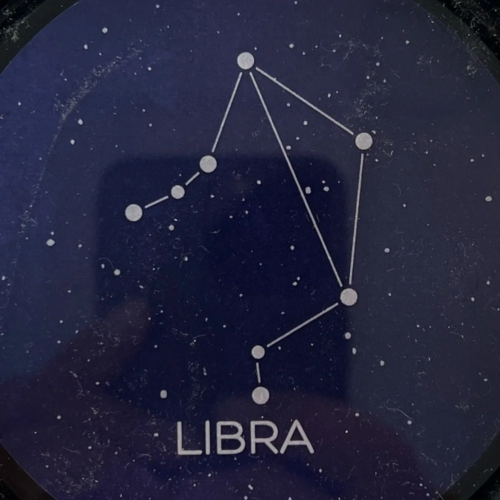 Lucy Lu Libra Zodiac Sign Coaster Trinket Tray